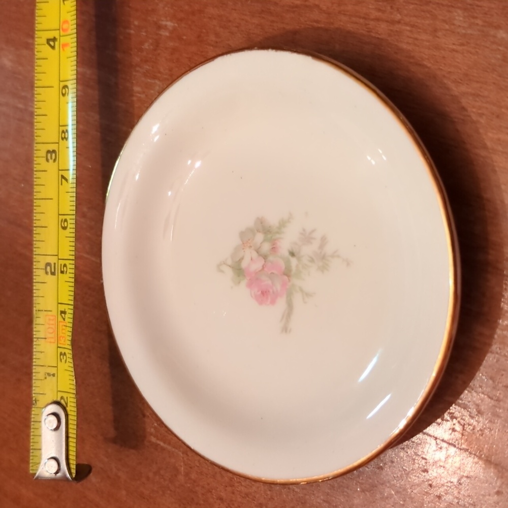 Vintage Gold-Rimmed Butter Pats, Set of 4 - Picture 2 of 7